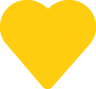 Yellow heart icon